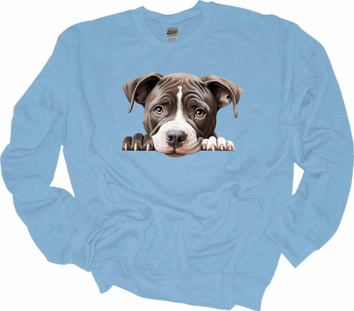 Peeking pit bull - pit, per