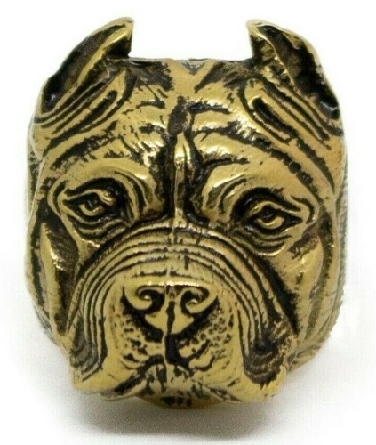 Anello cane pit bull acciaio - anello,