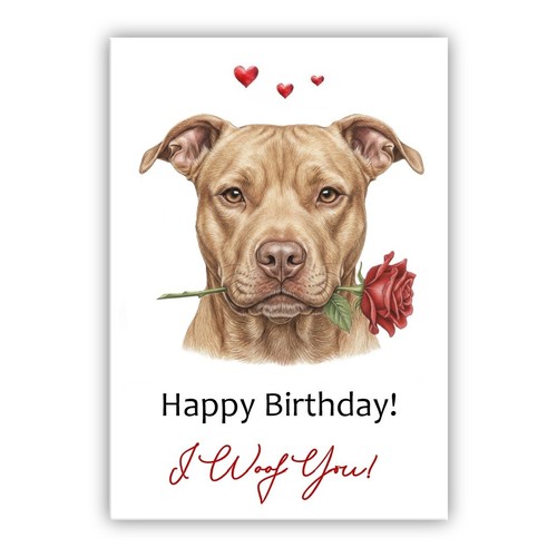 Biglietto compleanno pit bull - compleanno,
