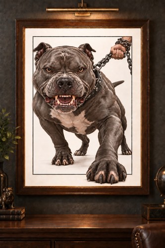 Poster cane bullo americano