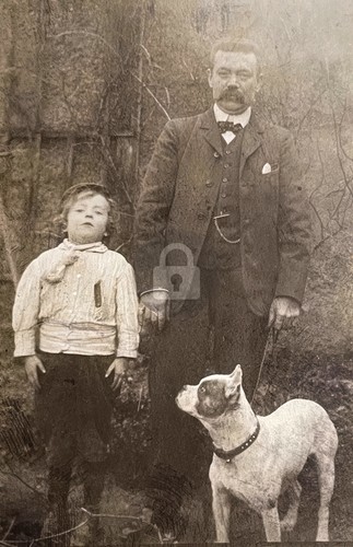 Man boy dog - man,