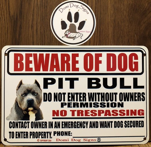 Insegna per cani pit bull - pit,