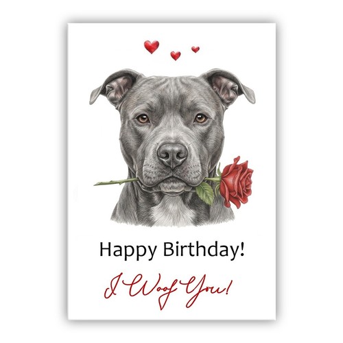 Biglietto compleanno cane pit - biglietto,