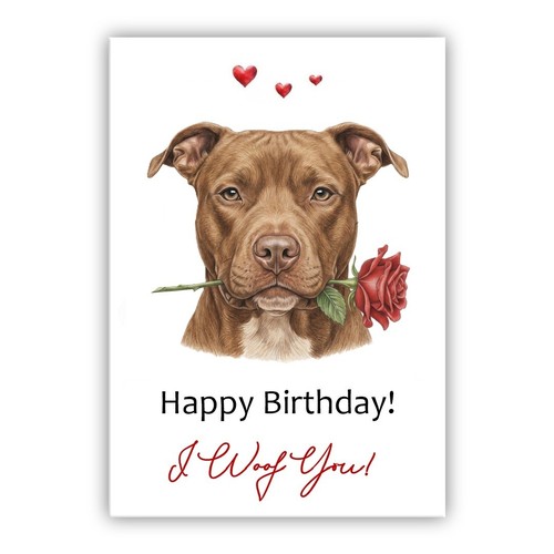Biglietto compleanno pit - pit, bull