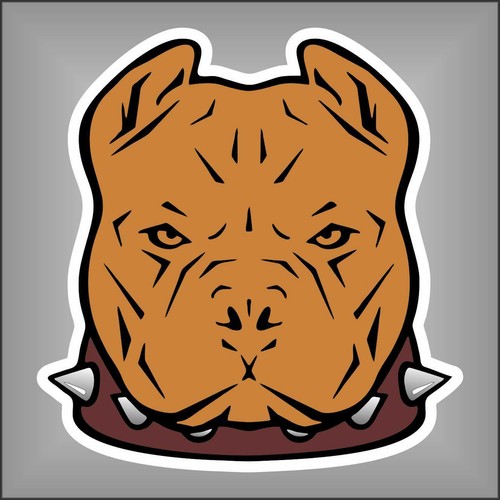 Adesivo pit bull - adesivo, cane