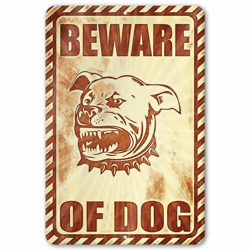 Attenzione cane insegna in - attenzione,