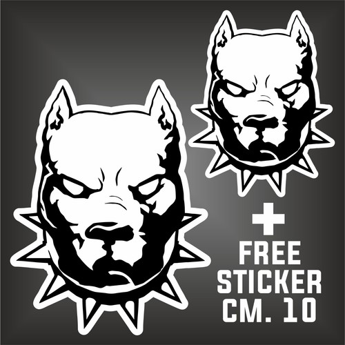 Adesivo mastino pit bull - adesivo,