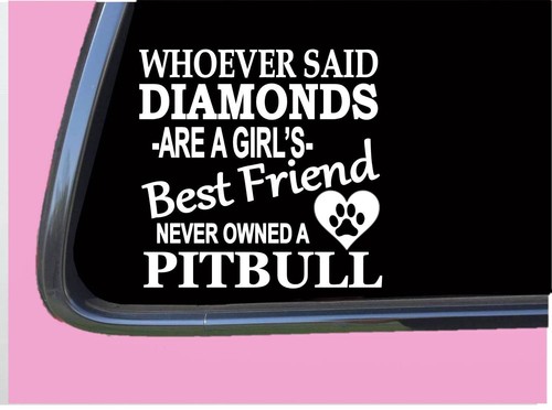 Adesivo pitbull diamonds - pitbull,