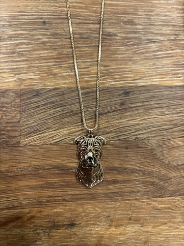 Collana con ciondolo - cane, pit